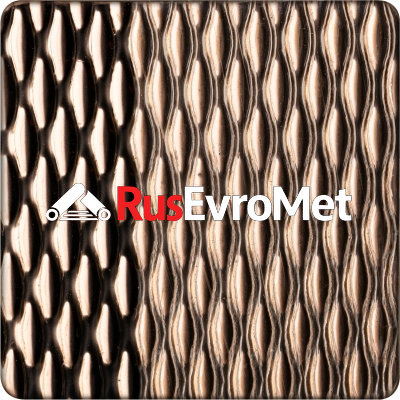 Декоративная нержавеющая сталь  Textured Bronze-copper millet